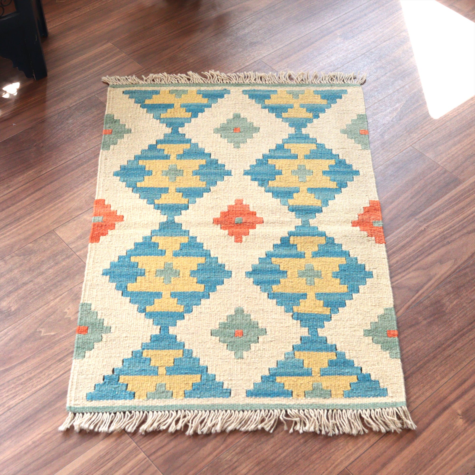 カシュカイキリム シラーズ産89×59cm イランの手織りラグ