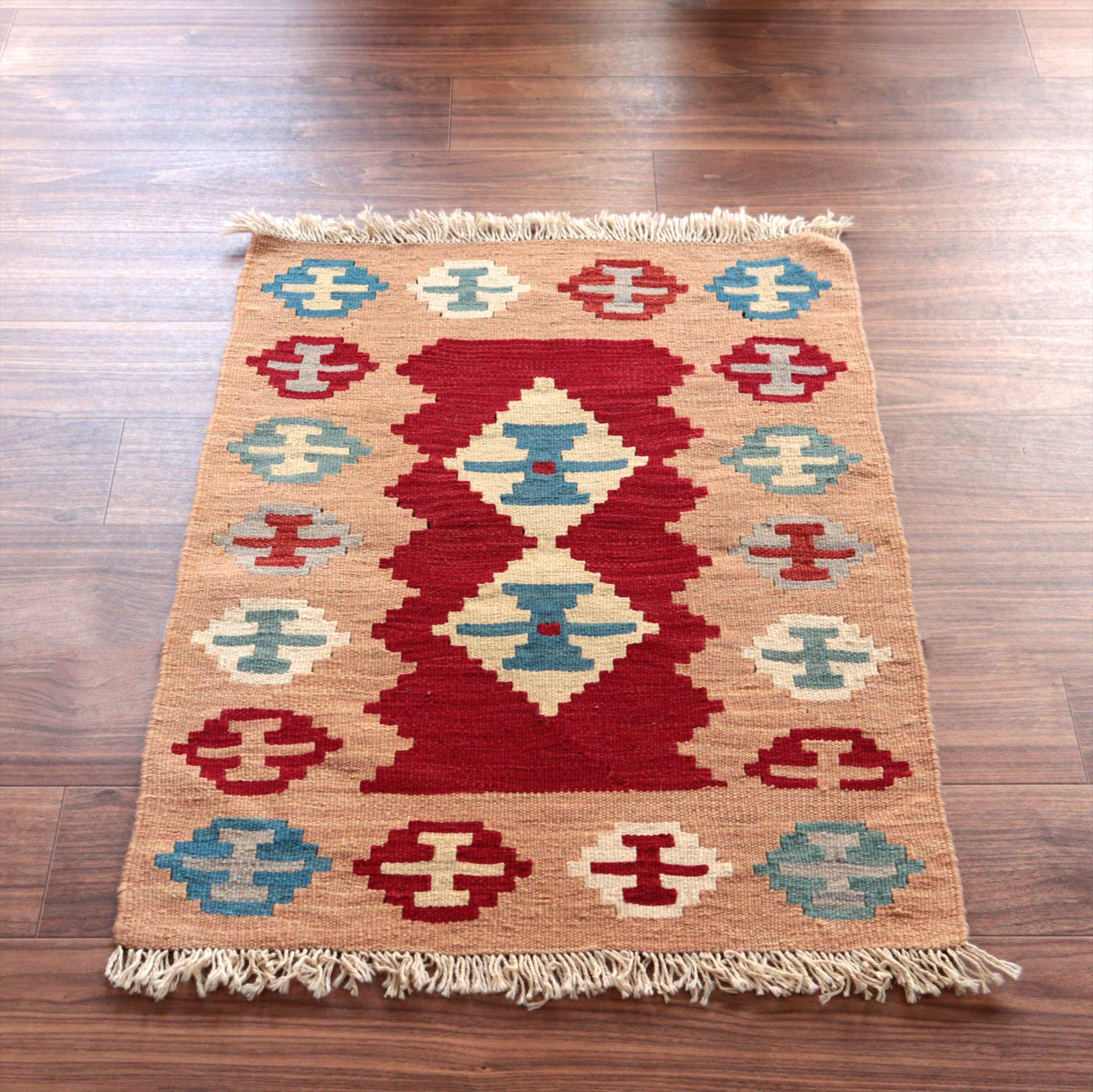 カシュカイキリム シラーズ産92×67cm イランの手織りラグ