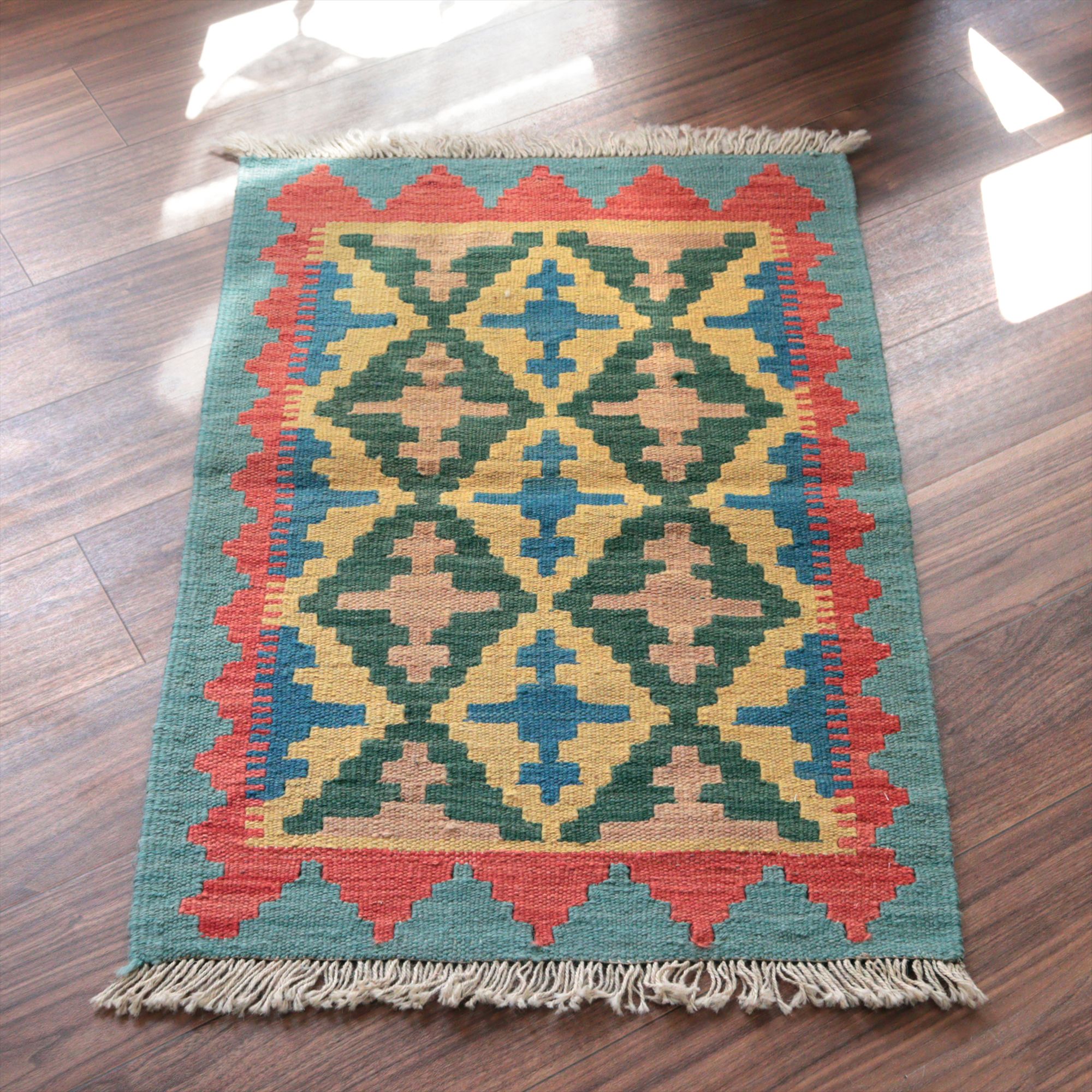 カシュカイキリム シラーズ産88×58cm イランの手織りラグ