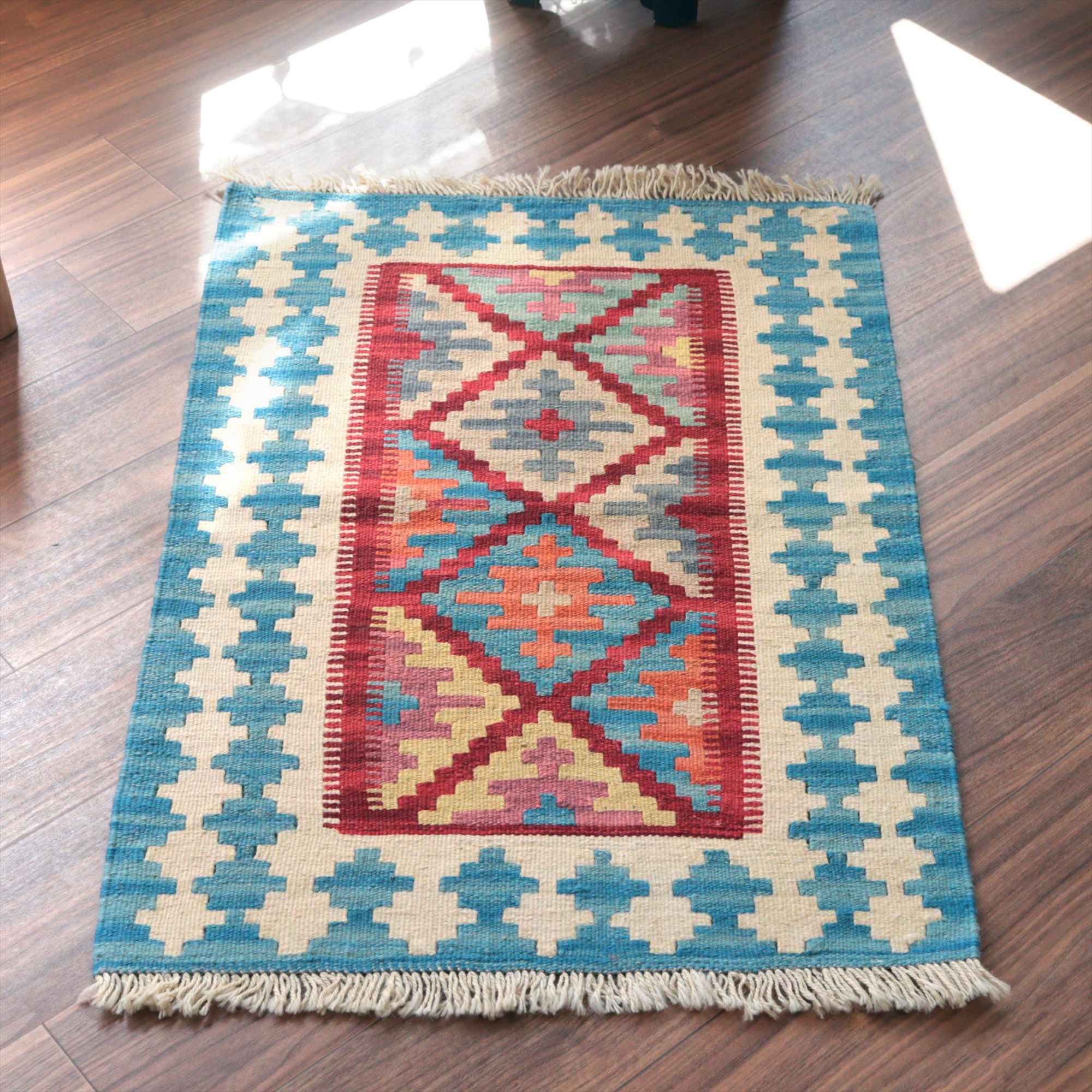 カシュカイキリム シラーズ産93×65cm イランの手織りラグ