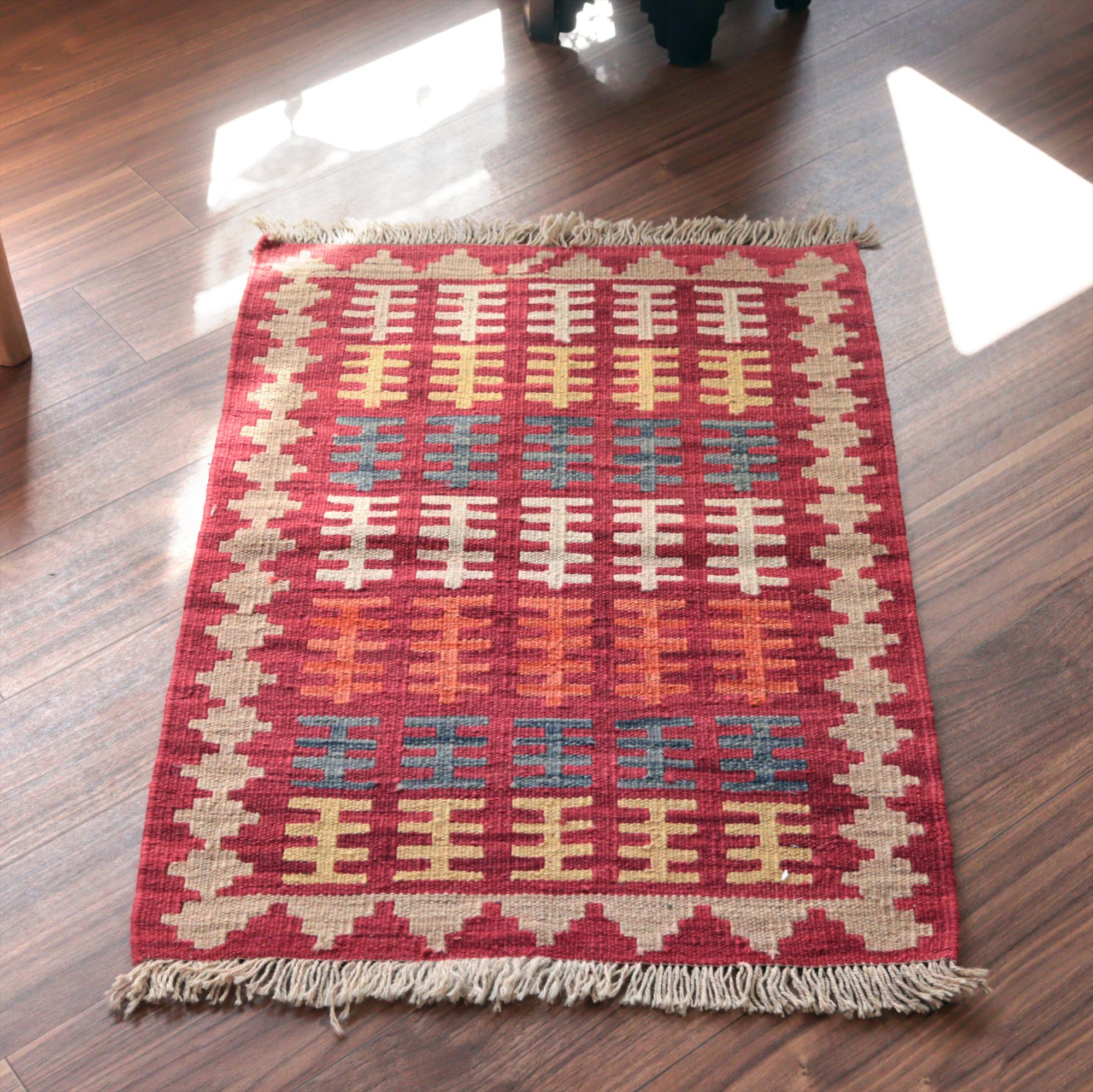 カシュカイキリム シラーズ産87×63cm イランの手織りラグ