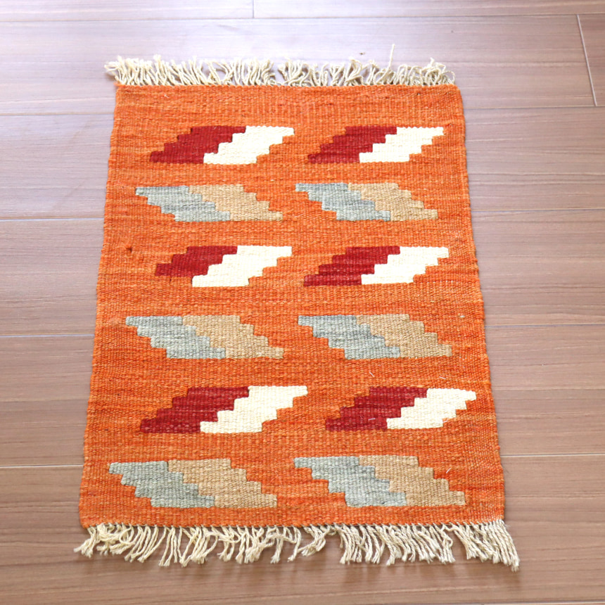 手織りキリム カシュカイ族 57x41cm ミニサイズ