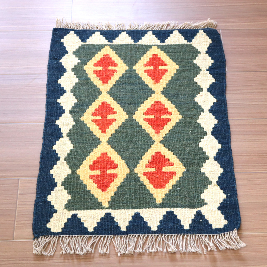 手織りキリム カシュカイ族 60x45cm ミニサイズ