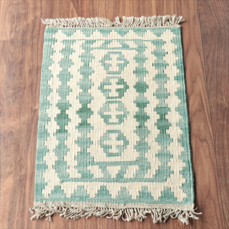 手織りキリム イラン南部シラーズ60×43cm ウール100% 一点もの