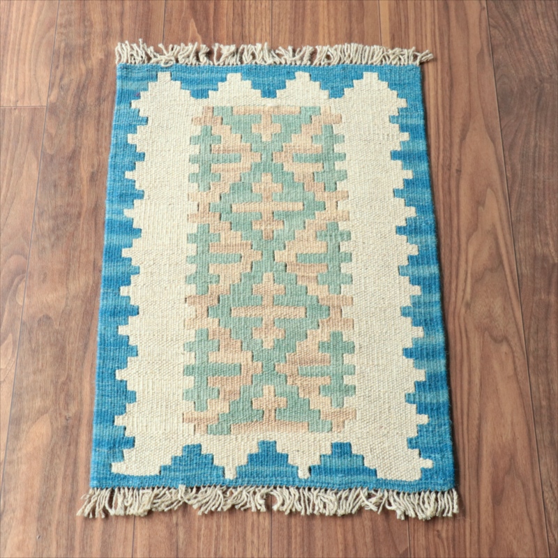 手織りキリム イラン南部シラーズ61×41cm ウール100% 一点もの