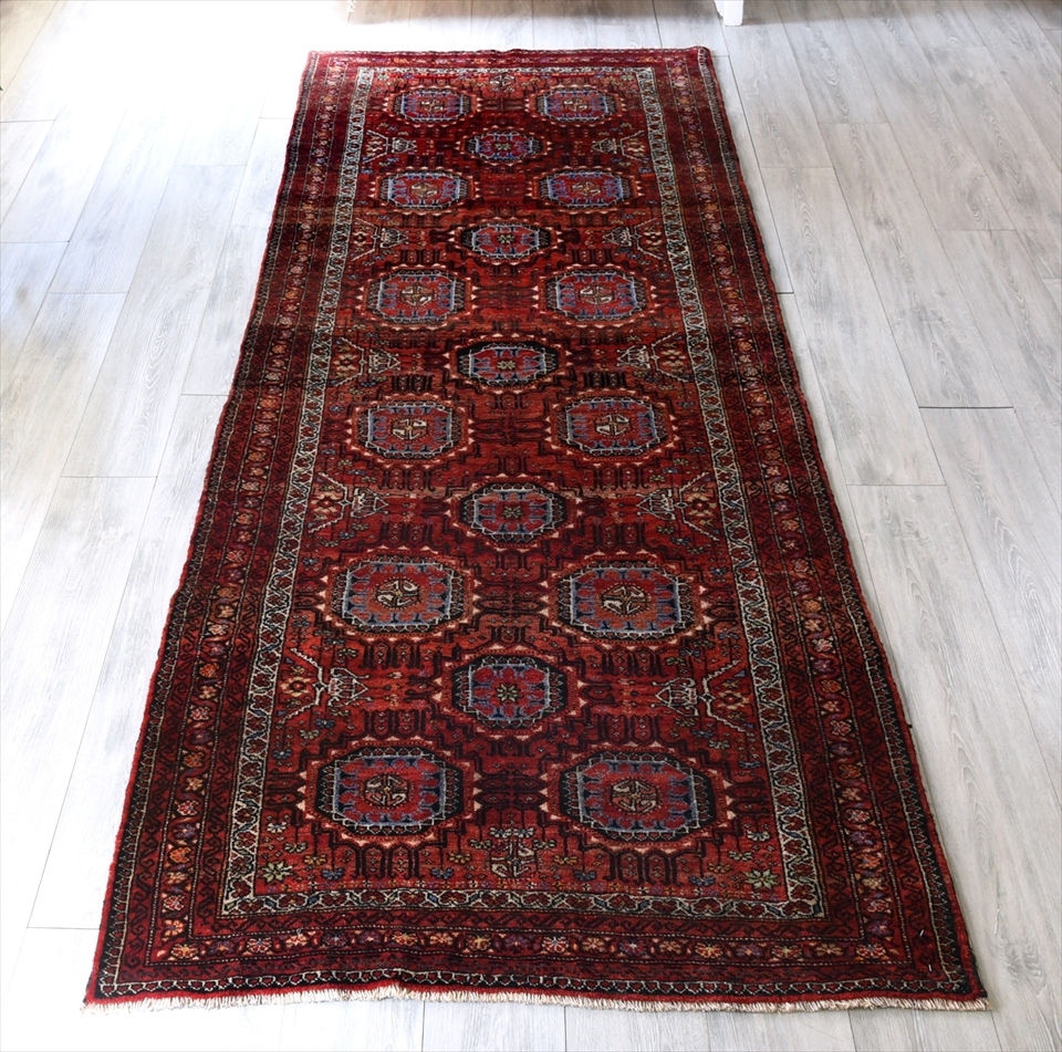 トライバルラグ・部族絨毯/イラン東北部・グチャン293×115cm 幅広のランナーサイズ