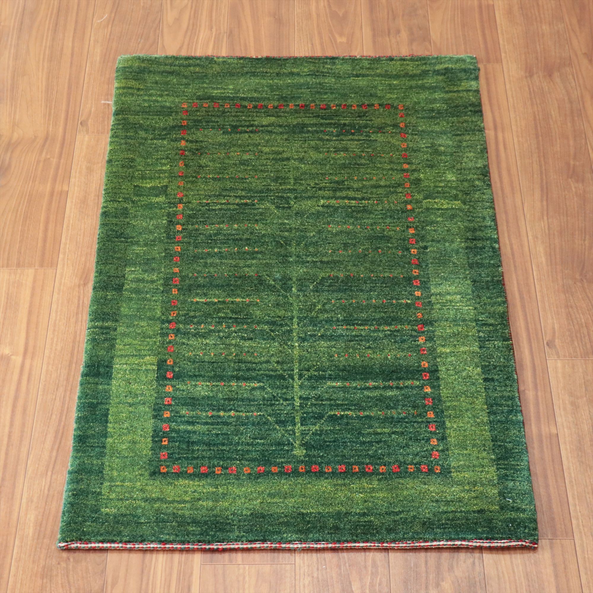 Gabbeh ギャッベ バナフシェ 128x78cm グリーン　生命の樹