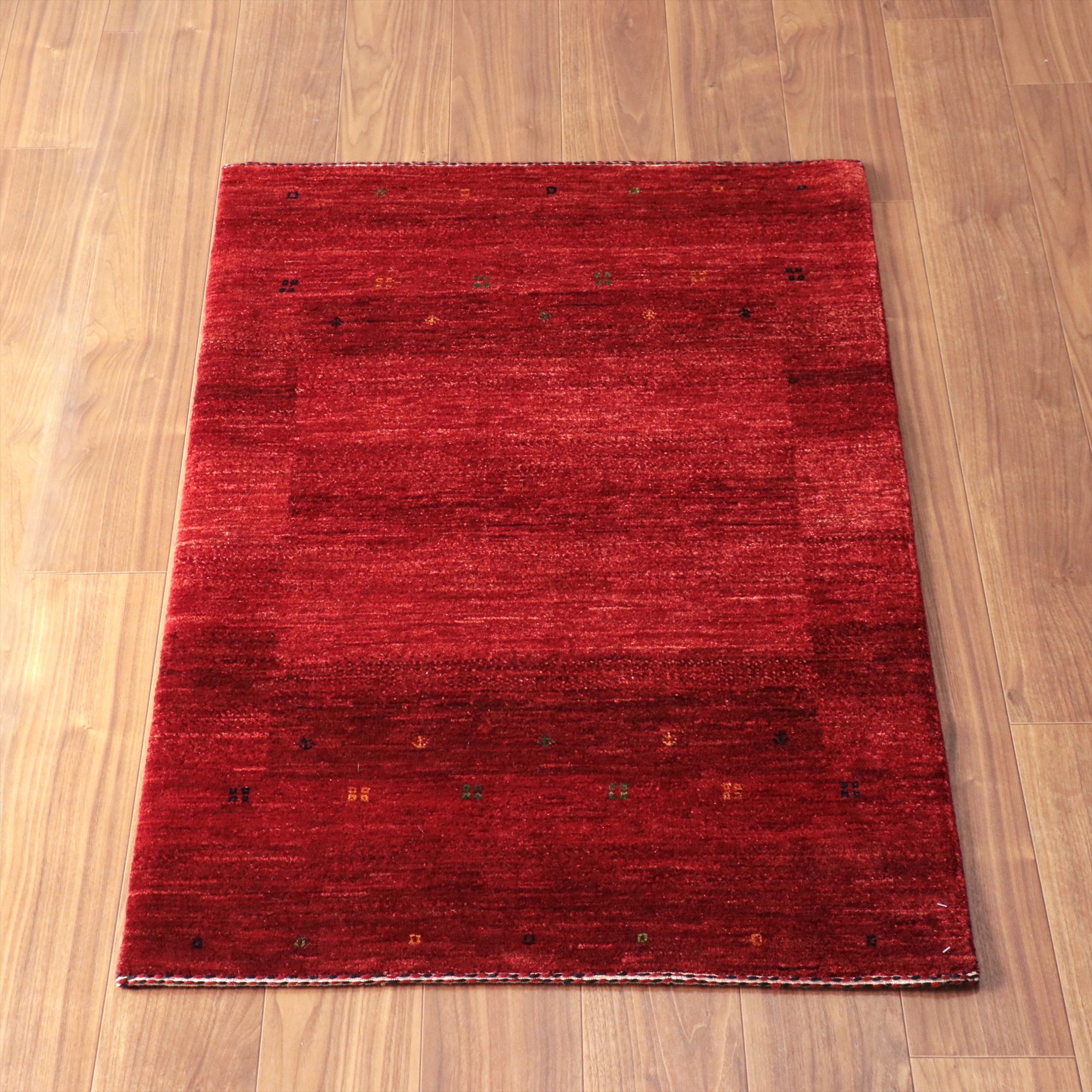 ギャベ　Gabbeh Lori Atash ロリアタシュ 125x83cm レッドグラデーション　最上級の細かな織り