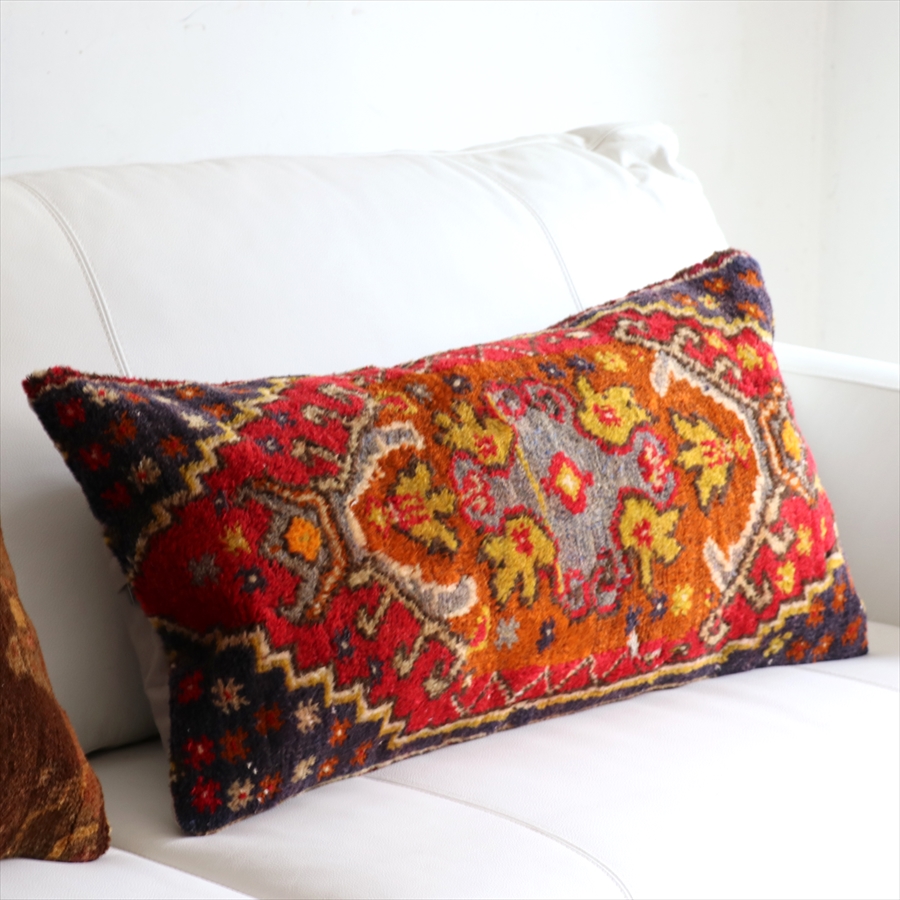 ビンテージラグ クッションカバー 73ｘ36cm ヤストゥク