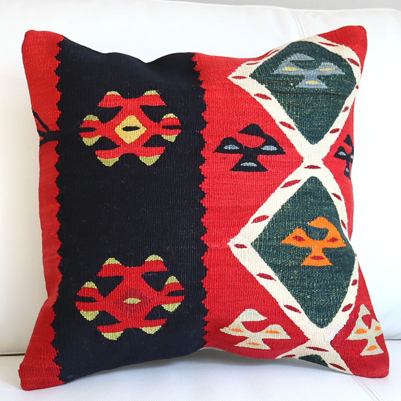 オールドキリムクッションカバー40cm/Old Kilim Cushion シャルキョイ