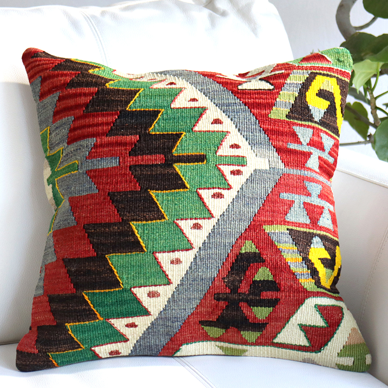 オールドキリムクッションカバー 40cm /Old Kilim Cushion エシュメ/イーブルアイ