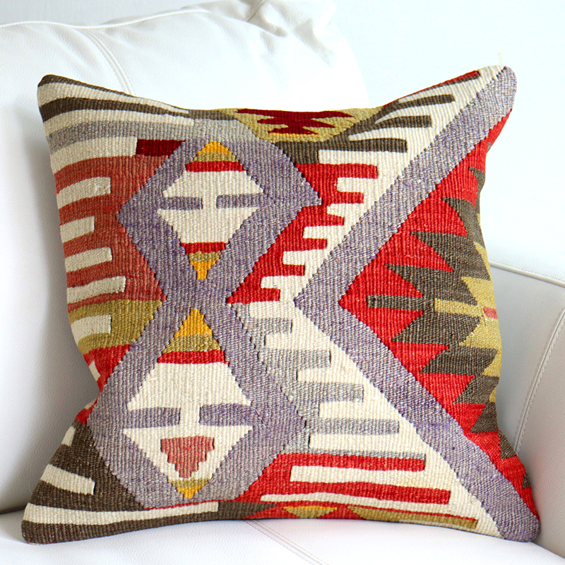 オールドキリムクッションカバー 40cm Old Kilim Cushion イーブルアイ