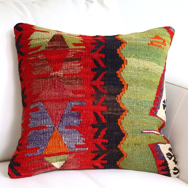 オールドキリムクッションカバー 40cm Old Kilim Cushion エミルダ(Emirdag)