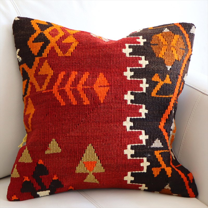 オールドキリム クッションカバー40×40cm カイセリ Old Kilim Cushion