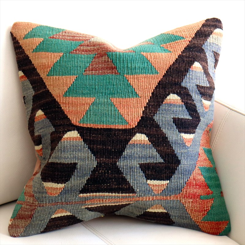 オールドキリム クッションカバー40×39cm エシュメ Old Kilim Cushion