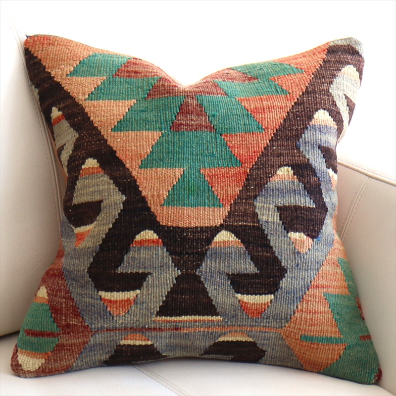 オールドキリム クッションカバー40×39cm エシュメ Old Kilim Cushion