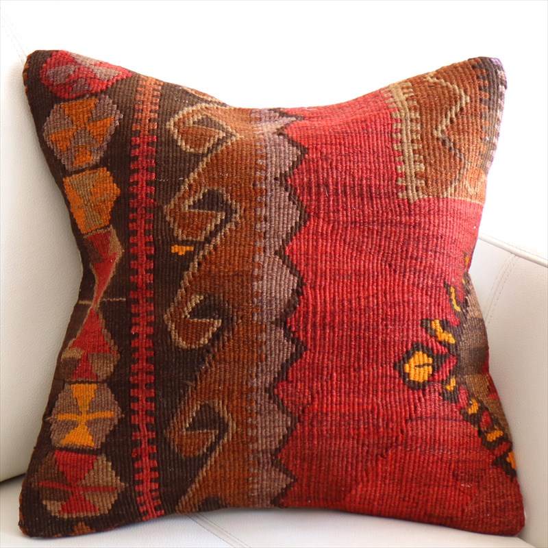 オールドキリム クッションカバー40×39cm カルス Old Kilim Cushion