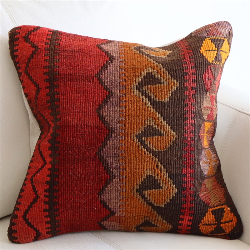 オールドキリム クッションカバー40×39cm カルス Old Kilim Cushion
