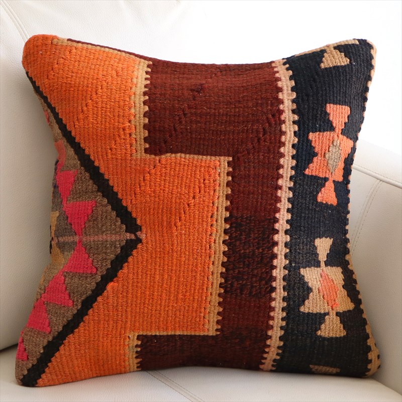 オールドキリム クッションカバー40×40cm カルス Old Kilim Cushion