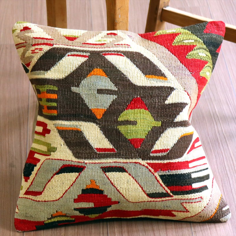 オールドキリム クッションカバー39×39cm エシュメ Old Kilim Cushion