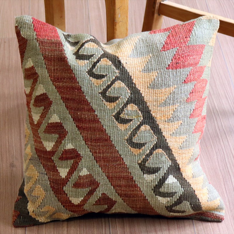 オールドキリム クッションカバー39×39cm エシュメ・ドラゴンの爪 Old Kilim Cushion
