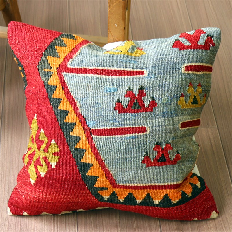 オールドキリム クッションカバー40×40cm シワス・シャルキュスラ Old Kilim Cushion