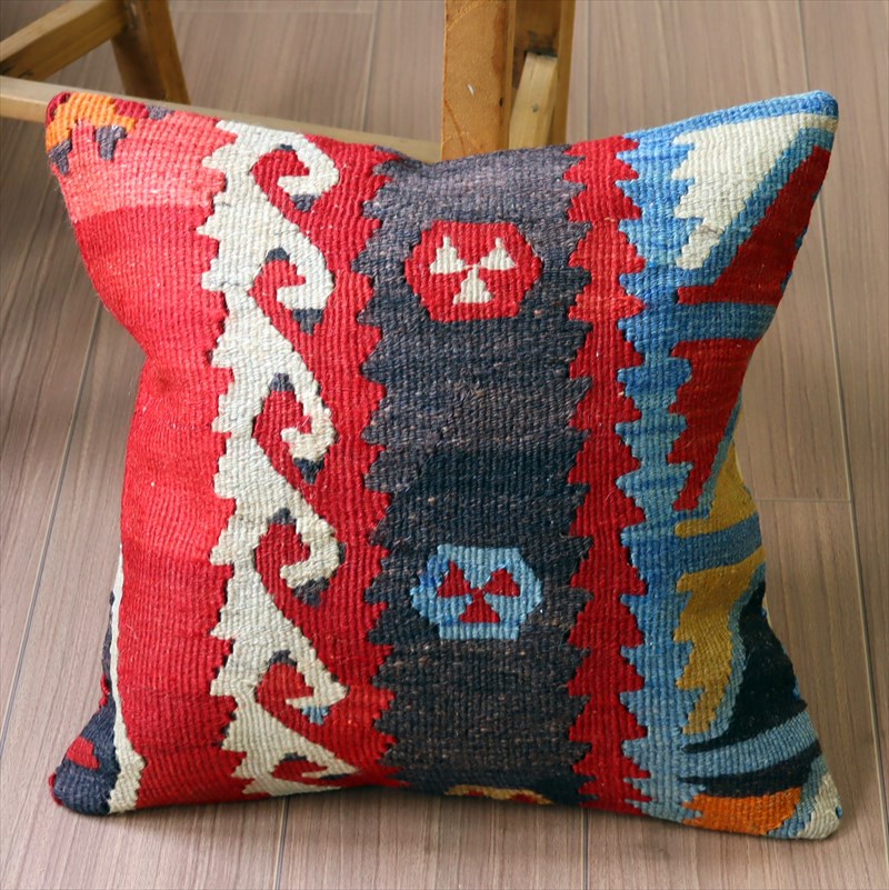 オールドキリム クッションカバー40×40cm シワス・シャルキュスラ Old Kilim Cushion