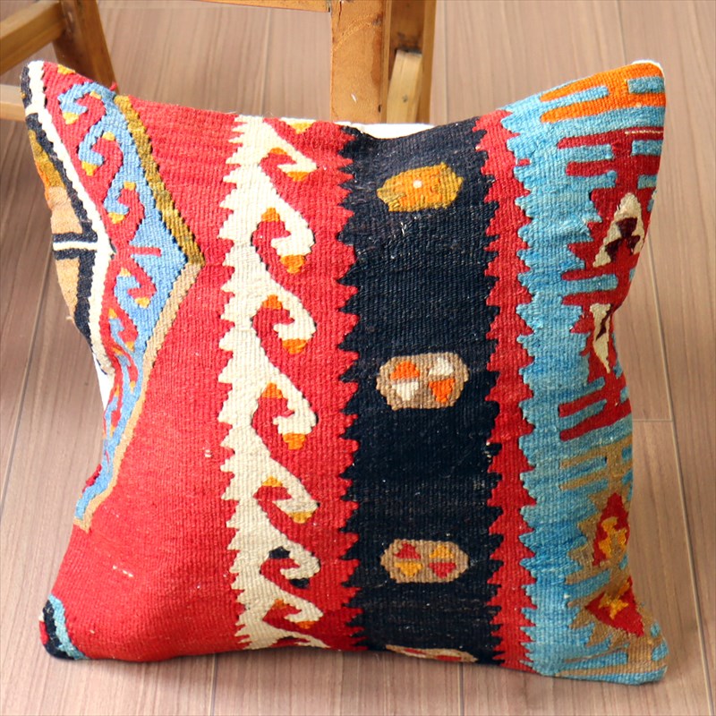 オールドキリム クッションカバー40×40cm シワス・シャルキュスラ Old Kilim Cushion