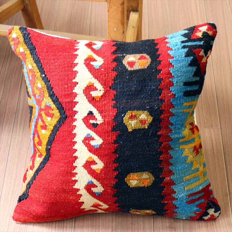 オールドキリム クッションカバー40×40cm シワス・シャルキュスラ Old Kilim Cushion