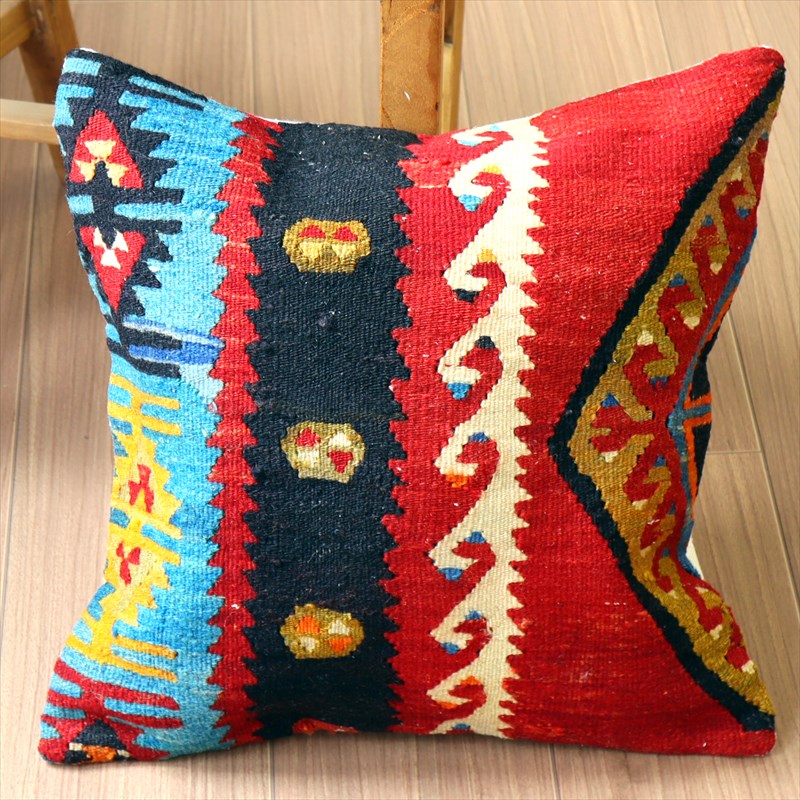 オールドキリム クッションカバー40×40cm シワス・シャルキュスラ Old Kilim Cushion