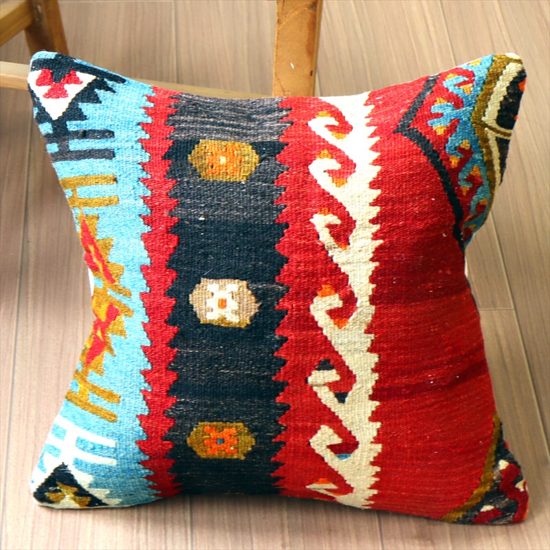 オールドキリム クッションカバー41×40cm シワス・シャルキュスラ Old Kilim Cushion