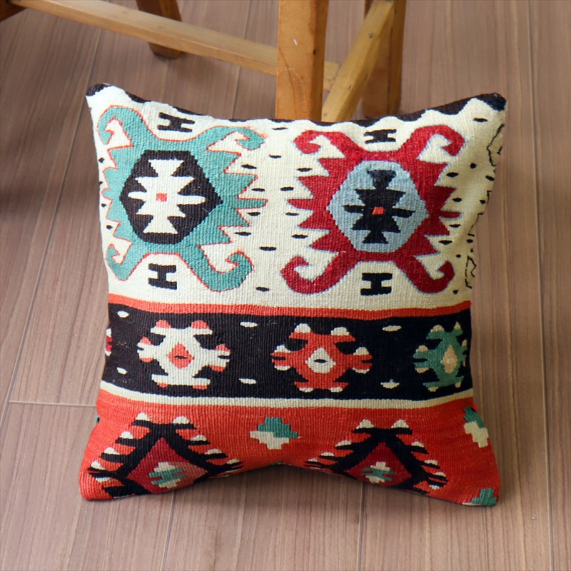 オールドキリム クッションカバー35×35cm シャルキョイ Old Kilim Cushion