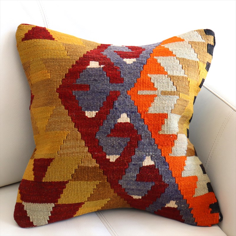 オールドキリム クッションカバー40×40cm ドラゴンの爪 Old Kilim Cushion