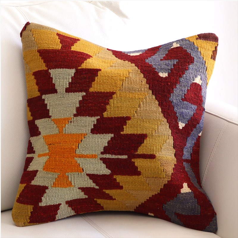 オールドキリム クッションカバー40×40cm イーブルアイ Old Kilim Cushion
