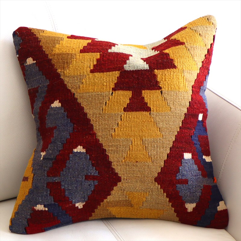 オールドキリム クッションカバー40×40cm イーブルアイ Old Kilim Cushion