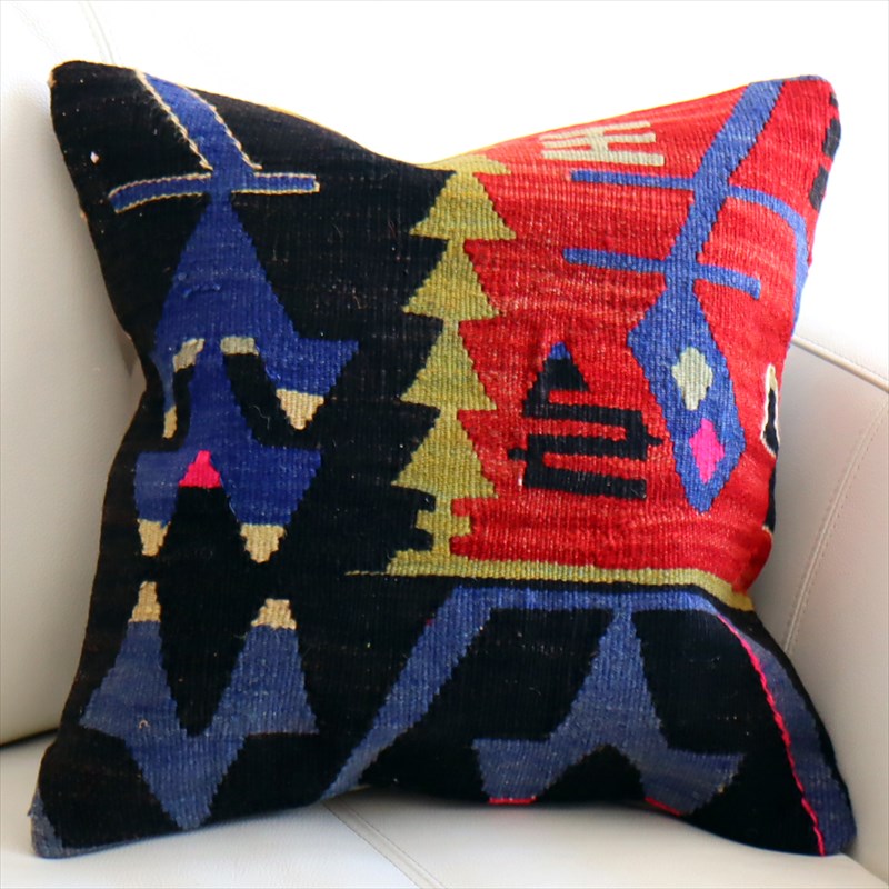 オールドキリム クッションカバー40×39cm