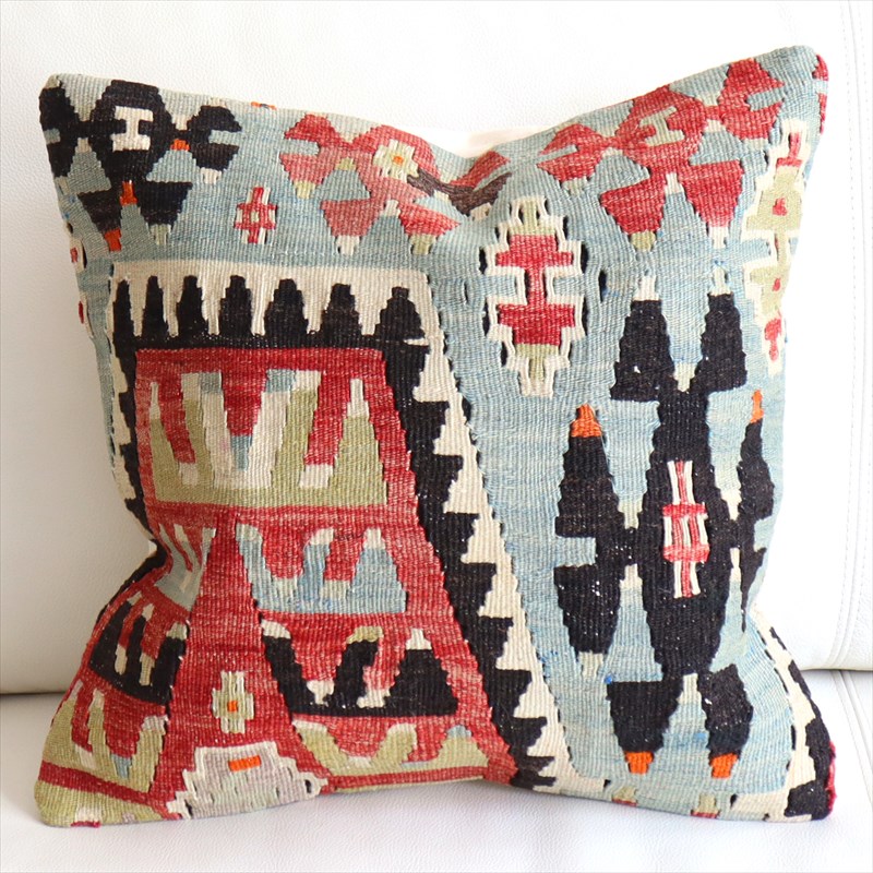 オールドキリム クッションカバー40×40cm エシュメ  Old Kilim Cushion