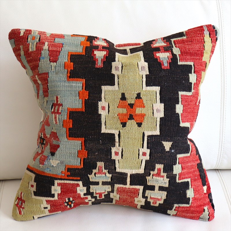 オールドキリム クッションカバー40×39cm エシュメ  Old Kilim Cushion