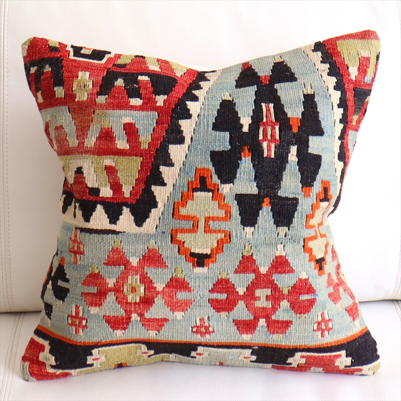 オールドキリム クッションカバー40×40cm エシュメ  Old Kilim Cushion
